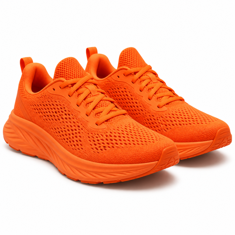 Blaze Orange Sport Sneakers