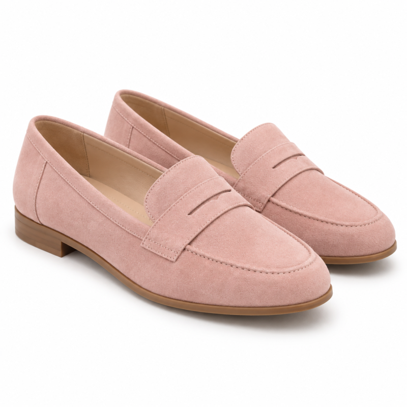 Blush Pink Casual Loafers