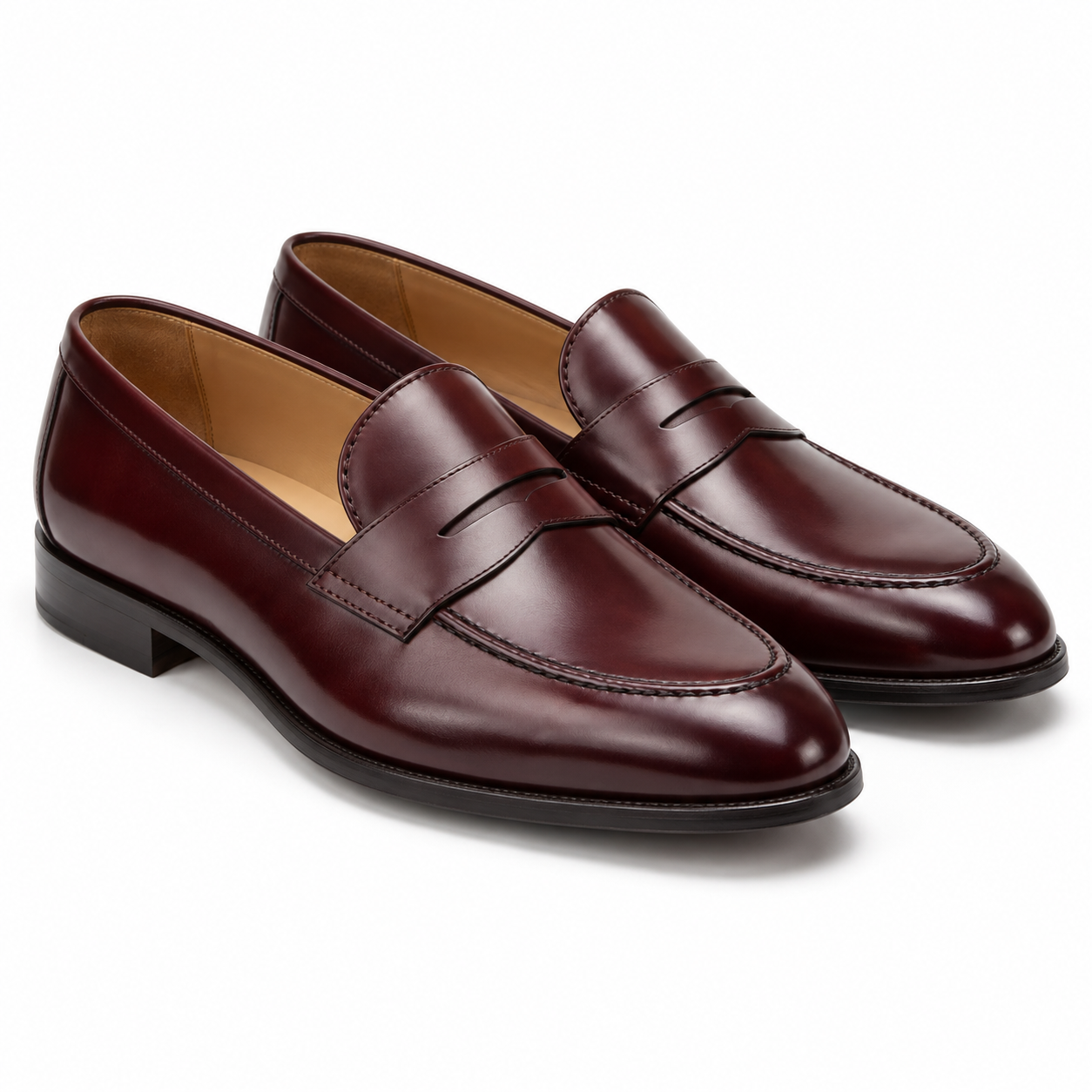 Burgundy Formal Loafers