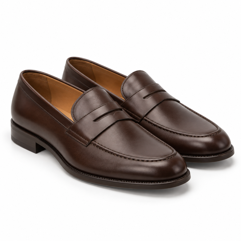 Espresso Brown Office Loafers