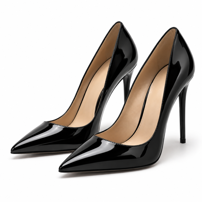 Onyx Noir Stiletto Heels