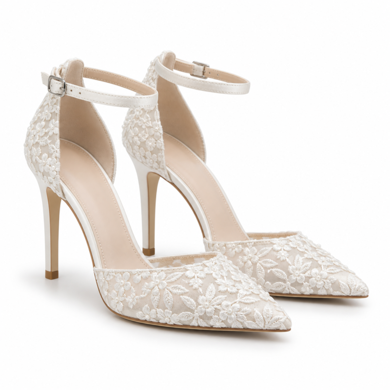 Pearl White Bridal Heels