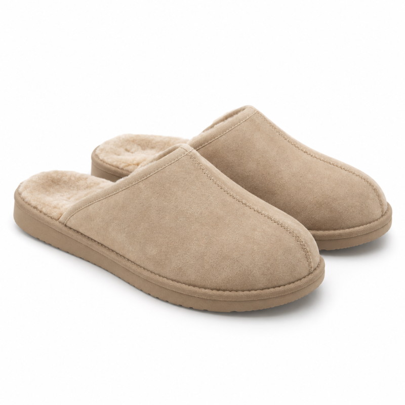 Sandstone Suede Slippers