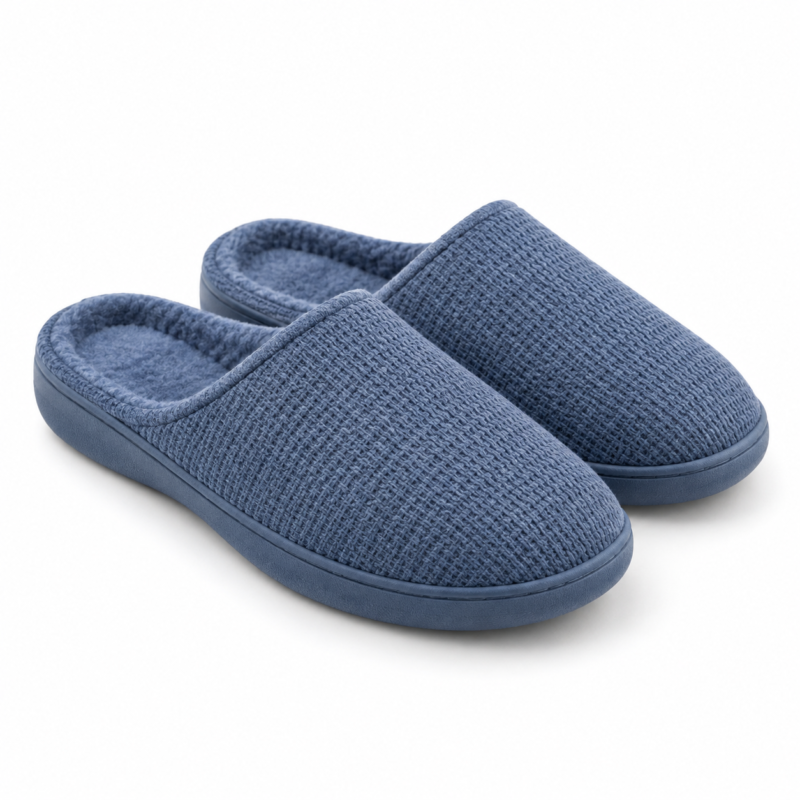 Slate Blue Casual Slippers